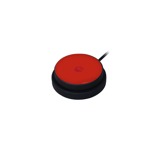 KAJO Button KB50 rot, Kabel 150cm, 150g Betätigung 50 mm Durchmesser