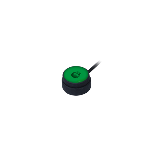 KAJO Button KB25 grün, Kabel 20 cm, 100 g Betätigung, 25 mm Durchmesser