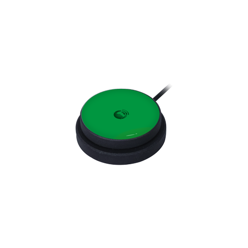 KAJO Button KB50 grün, Kabel 20 cm, 150 g Betätigung, 50 mm Durchmesser