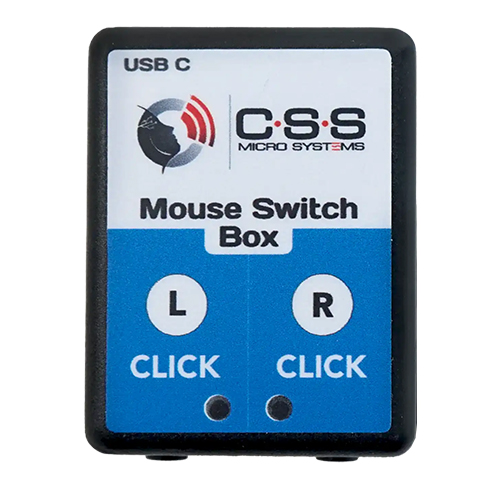 Maus Switch Box USB-C linke+rechte Maustaste, 2x Klinkenbuchse, USB