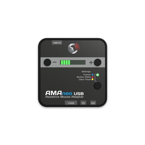 AMAneo USB Assistiver Maus-Adapter mit USB-Schnittstelle