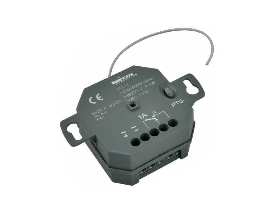 Unterputz-Empfänger Easywave 868 MHz 1-Kanal, 12-24V AC/DC