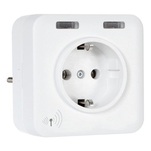 Steckdosen-Repeater Easywave 868 MHz, weiß, kaskadierbar, D/A/NL/S/N 230V