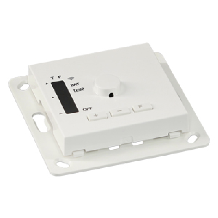 Temperatursensor Kühlung Easywave 868 MHz Format 55, 1-Kanal Ein/Aus weiß glänze